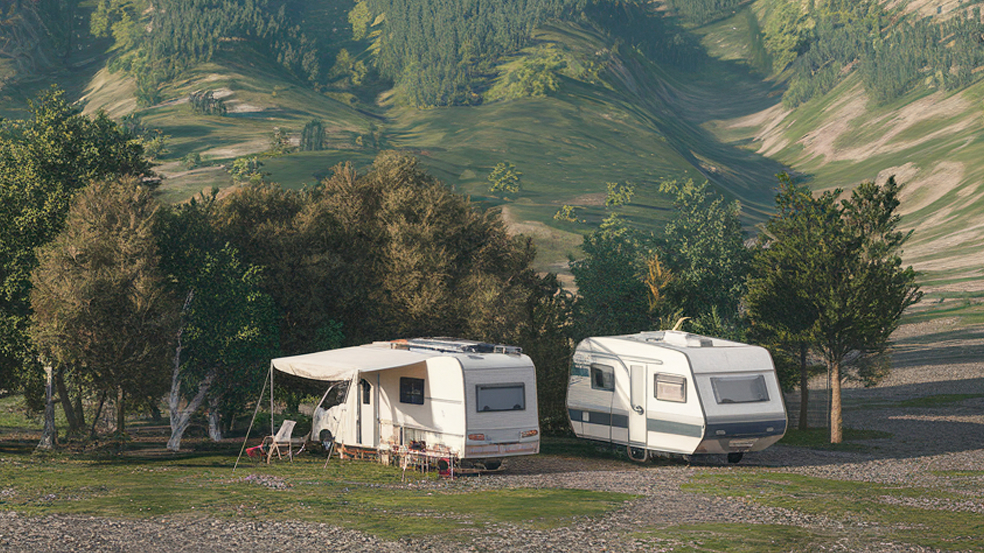 Camping for caravans